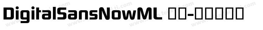 DigitalSansNowML 粗体字体转换